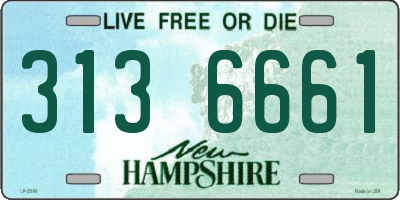 NH license plate 3136661