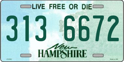 NH license plate 3136672