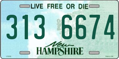 NH license plate 3136674