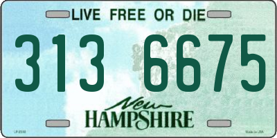 NH license plate 3136675