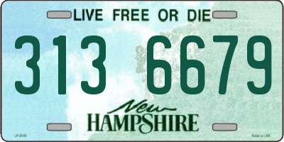 NH license plate 3136679