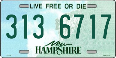 NH license plate 3136717