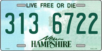 NH license plate 3136722