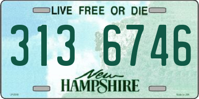 NH license plate 3136746