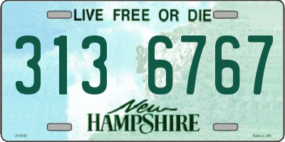 NH license plate 3136767