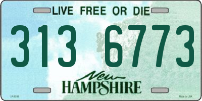 NH license plate 3136773