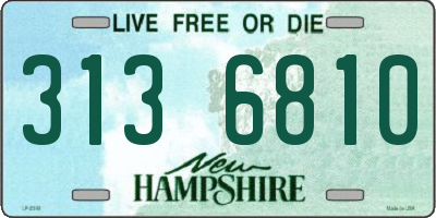 NH license plate 3136810