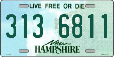 NH license plate 3136811