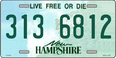 NH license plate 3136812