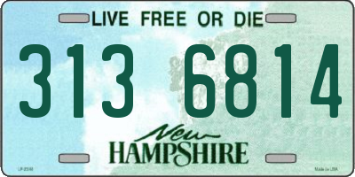 NH license plate 3136814
