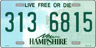 NH license plate 3136815