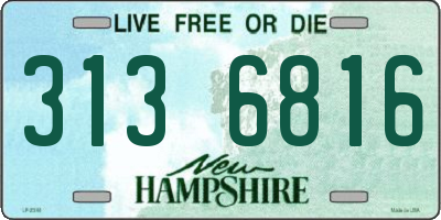 NH license plate 3136816