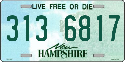 NH license plate 3136817