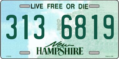 NH license plate 3136819