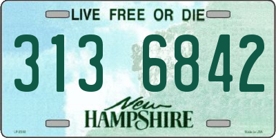 NH license plate 3136842