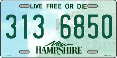 NH license plate 3136850