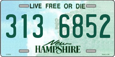 NH license plate 3136852