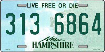 NH license plate 3136864
