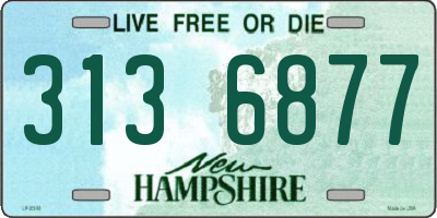 NH license plate 3136877