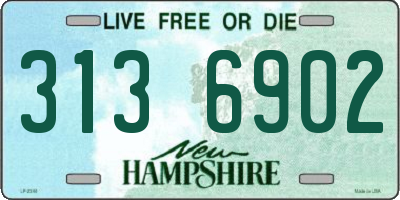 NH license plate 3136902