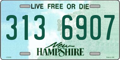 NH license plate 3136907