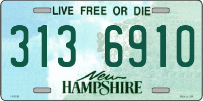 NH license plate 3136910