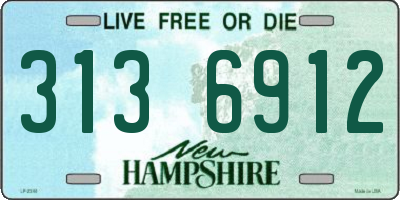 NH license plate 3136912