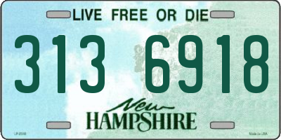 NH license plate 3136918