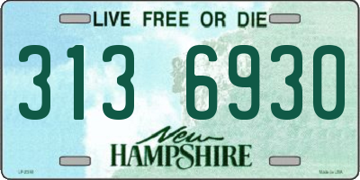 NH license plate 3136930