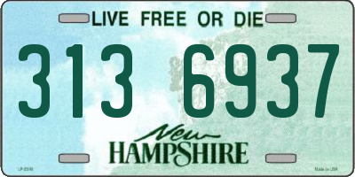 NH license plate 3136937