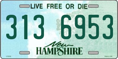 NH license plate 3136953