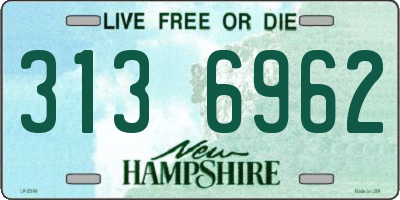 NH license plate 3136962