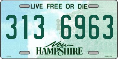 NH license plate 3136963