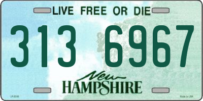NH license plate 3136967