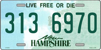 NH license plate 3136970