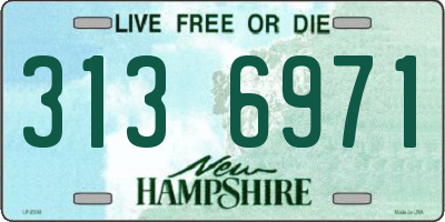 NH license plate 3136971