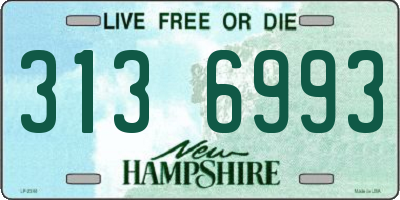 NH license plate 3136993