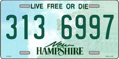NH license plate 3136997