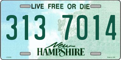 NH license plate 3137014