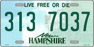 NH license plate 3137037