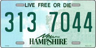 NH license plate 3137044