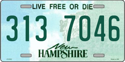 NH license plate 3137046
