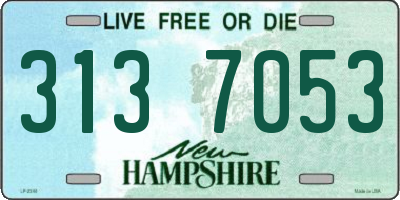 NH license plate 3137053