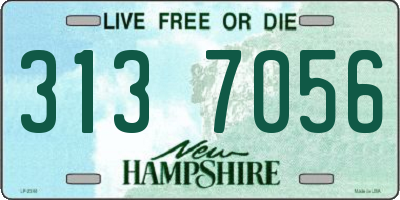 NH license plate 3137056