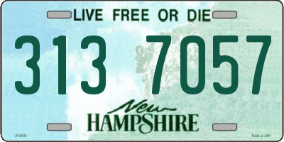 NH license plate 3137057