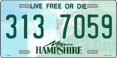 NH license plate 3137059