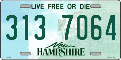 NH license plate 3137064