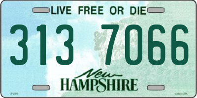 NH license plate 3137066