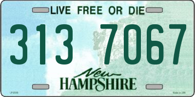 NH license plate 3137067