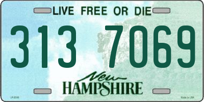 NH license plate 3137069